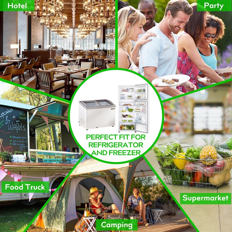 6 Pack 1/2 Size 4'' Deep Clear Food Pans with