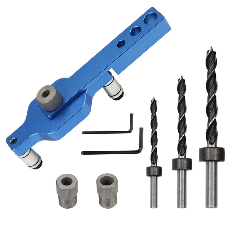 3 in 1 Drilling Locator Puncher Tool Self-Centering Doweling Jig