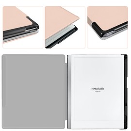 Aippdo Case for Remarkable 2 Paper Tablet 10.3" 2020 Released,Lightweight and Hard Back Shell Protective Book Folio Cover with Built-in Pen Holder,Comes with Remarkable 2 Pen Tips.