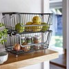 Lakeland Large Multi-Purpose Stackable Wire Storage Basket With Carry Handles