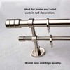 2 Pcs Curtain Rod Covers Ends Metal Curtain Finials Ends