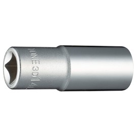 TONE HP3D-14L Deep Socket (12 Square) Drive Angle 0.3 inch (9.5 mm) (3/8 mm), Double Side Width 0.6 inches (14 mm)