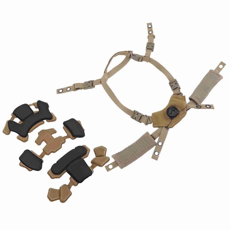 Helmet Dial Suspension System Chin Strap Helmet Padding Kit for