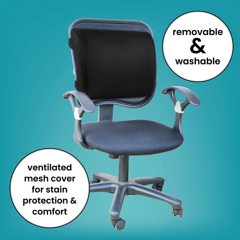 Healthy Spirit Memory Foam Lumbar Support Back Cushion | Back