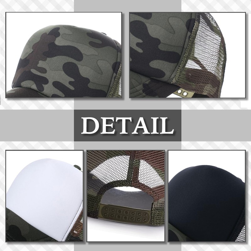 Chrome Crane CB190 Hat, Cap, Mesh, Adjustable, Camouflage Pattern, Outdoor,