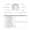 AMKI LED Wall Switch Dimmer,LED Controller,Wall- Mounted Plastic Cover Touch
