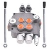 Timunr 2 Spool 21GPM Hydraulic Directional Control Valve, 3600PSI SAE