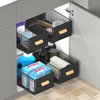 Pull out Cabinet Organizer Fixed with Adhesive Nano Film, Simple