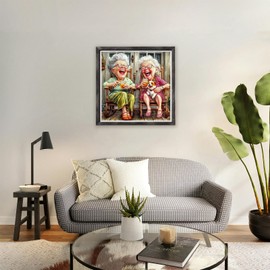 NAIMOER Diamond Art Kits for Adults Beginner, 5D Diamond Painting Kit, Full Drill Gem Art Mosaic Kits DIY Paint by Diamonds Dot, Diamond Painting Crafts for Home Wall Decor 12x12inch