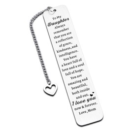 Gifts for Daughters Adult Daughter Gifts from Mom Valentines Day Gift for Daughter to My Daughter Bookmark Daughter Birthday Gift 16th 18th 21st Birthday Gift for Teen Girls Mom and Daughter Gifts