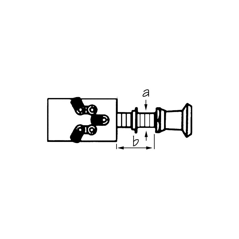 SeaSense Push-Pull Switch 3 Position, Brass