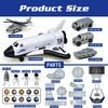 ZAKVENFUN Space Rocket Shuttle Launch Toy Set with 3 Astronaut