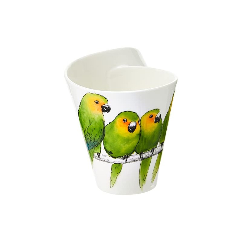 Villeroy und Boch NewWafe Cafè Kaffeebecher (Geschenkkarton), Premium Porzellan, Green,