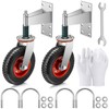 Seeloowy 2 Pack 8 Inch Gate Wheels for Metal Tube,