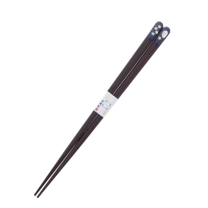 Wooden Chopsticks (Natural Wood), Lacquer, Tip Angle, 9.1 inches (23