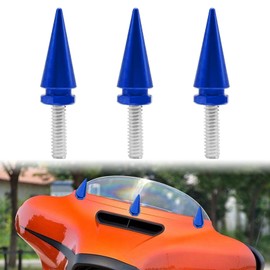 Motorcycle Windshield Screws, Fairing Bolts Compatible with Harley Davidson Electra Glide, Street Glide, Ultra Limited, Ultra Classic, Tri Glide 1996-2013, Blue