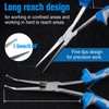 SPEEDWOX 2PCS Long Reach Needle Nose Pliers Set Long Nose