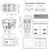 HY60E Rocker Switch 4-Pin 20A 125V (ON-Off) - Compatible with