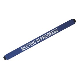 Safety Signs with Magnetic Ends (MEETING IN PROGRESS)