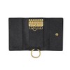 Coach CH799 Crossgrain 6 Ring Key Case B4/BK B4/Black, black