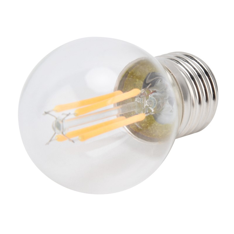 6PCS G45 E27 LED Light Bulb Transparent Glass Bulb Vintage