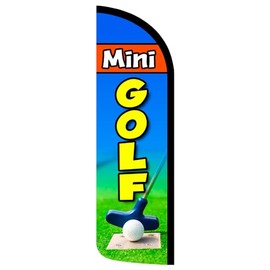 Vista Products Mini Golf Premium Windless Polyknit Feather Flag (3 x 11.5 feet)