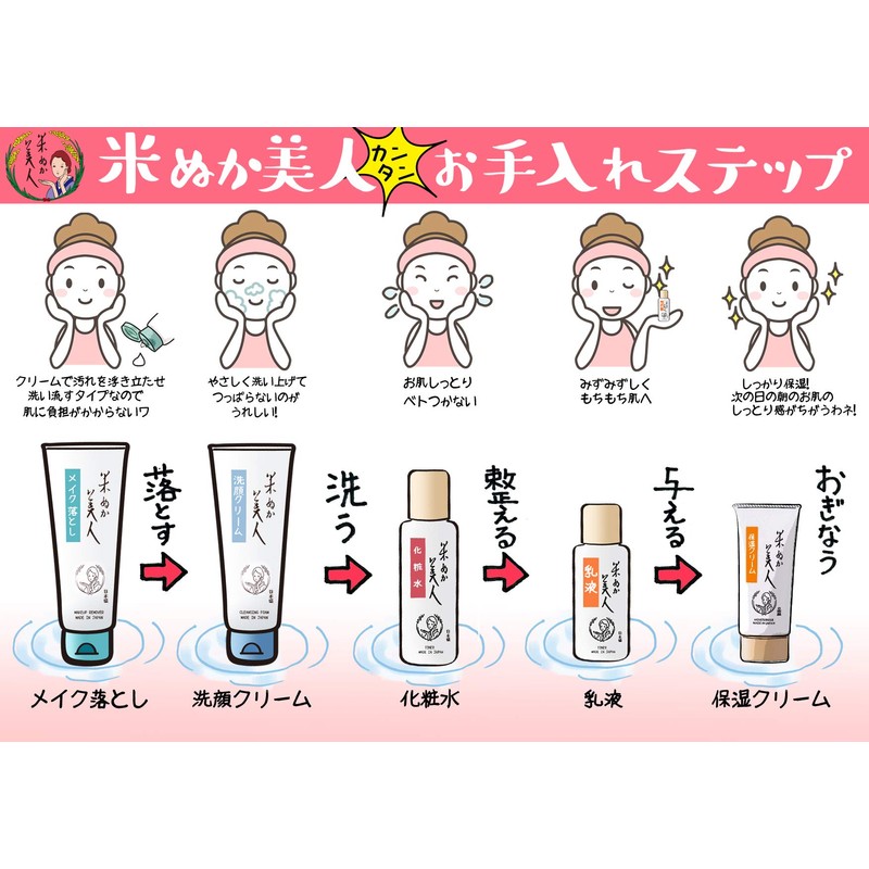 Nippon Mori Rice Bran Beauty Lotion, 4.2 fl oz (120