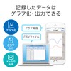 Sanwa Direct UNI-01-B002 Temperature and Humidity Sensor Wireless Bluetooth Log