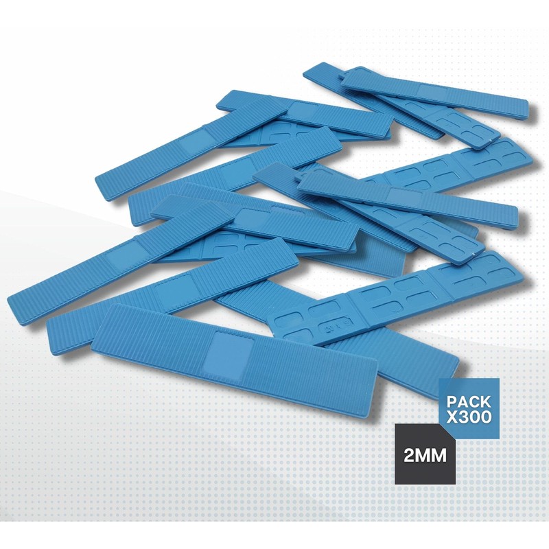 DOJA BARCELONA 2 mm spacers, plastic, spacers, blue, pack of