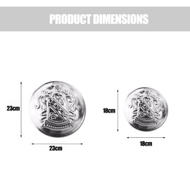 14Pcs Metal Blazer Button Set, Suit Buttons for Men Women, Vintage Silver Buttons for, Blazer, Suits, Sport Coat, Uniform, Jacket (18mm 23mm,Silver)