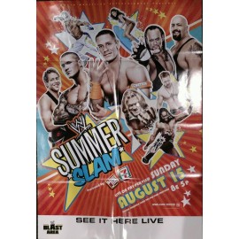 WWE SummerSlam 2010 PPV Promo Poster, Cena, Big Show, Undertaker, Rey Mysterio