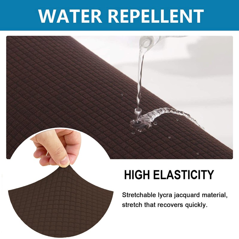 TOPYUMH Water Repellent L Shaped Couch Covers for Sectional Sofa,