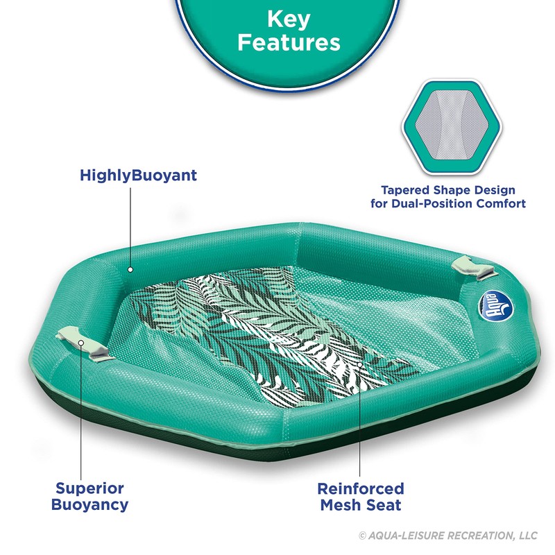Aqua Supreme Hex Pool Chair Float – Multi-Position, Heavy Duty