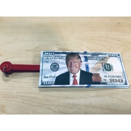 Trump Folding Handheld Hand Fan Novelty Hundred Dollars