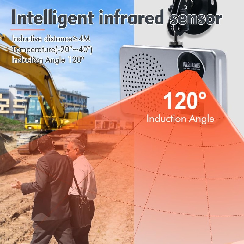 Motion Sensor with Sound, Motion Sensor Alarm, Alarm with Music,
