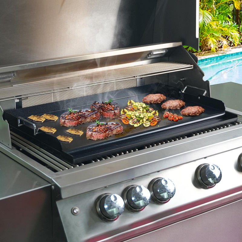 Skyflame 23"x16" Universal Grill Flat Top Griddle, Ceramic Coating Nonstick