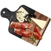 Coloch Marble and Acacia Wood Cutting Board, Black Charcuterie Chopping
