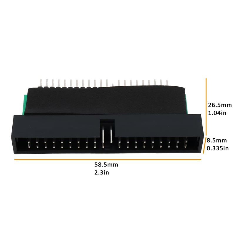 YINETTECH Desktop Computer 2.5 IDE 44-Pin to 40-Pin 3.5 Male