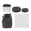 0.45X Silver Optical Glass Camera Wide Angle Magnification Additional Lens