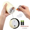 RY King Large Flameless Candle Set of 9 (D 3"
