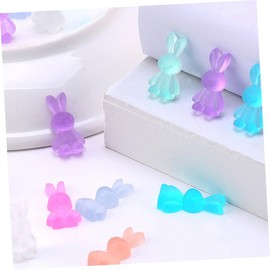Ipetboom Cartoon Rabbit Nail Art Pcs Jelly Nail Decor Creative DIY Manicure Accessories Safe Resin for Artificial