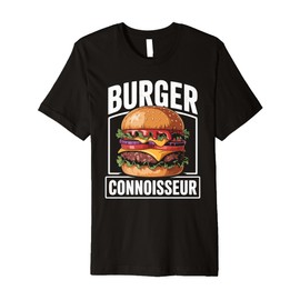 Burger Connoisseur Juicy Cheese Delight Premium T-Shirt