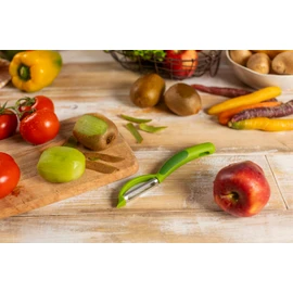 KUHN RIKON Piranha Swivel Peeler Green Sharp Stainless Steel Blade