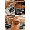 Herda 18 PCS Mini Chalkboard Signs with Easel Stand, Wooden