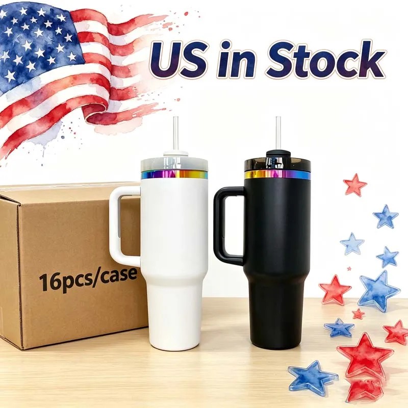 Rainbow Plated 40oz Tumbler Cover for Back to School with