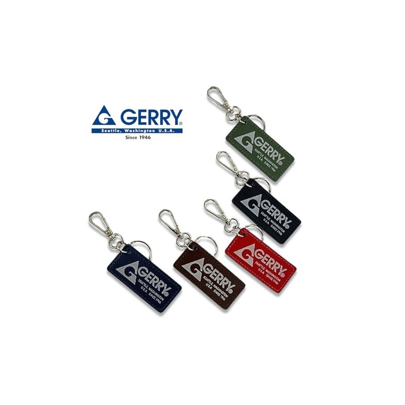 Jerry GR490QG Leather Key Chain (Reflector Print), Leather Reflector Key
