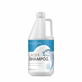 ISLA & FONTANE Lash Shampoo Bulk – Multi-Scent Series – 68 fl oz / 2L | Gentle Eyelash Cleanser for Lash Extensions | Non-Irritating | Professional Lash Bath Foam For Salon And Home Use (Unscented)