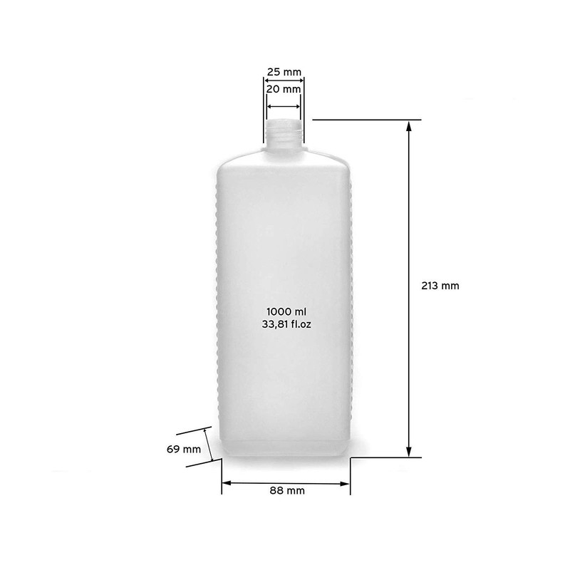 Octopus 10 x 1000 ml Plastic Bottles, HDPE Plastic Bottles