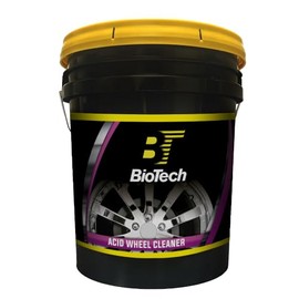 BioTech Acid Wheel Cleaner, Chrome Cleaner, Metal Cleaner, Stain Remover, Industrial Strength Acid, Highly Concentrated, Heavy on Dirt, Grease, & Grime (5 Gallon Pail)