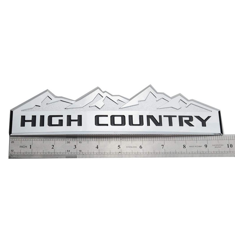 2X High Country Emblem Fender Tailgate Badge Strong Adhesive Fit